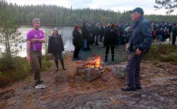 Grilla vid mjösjön